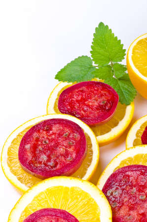 Citrus is believed to have originated in the part of Southeast Asia bordered by Northeastern India, Myanmar (Burma) and the Yunnan province of Chinaの写真素材