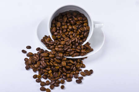 A coffee cup may refer to a type of container from which coffee is consumed. の写真素材
