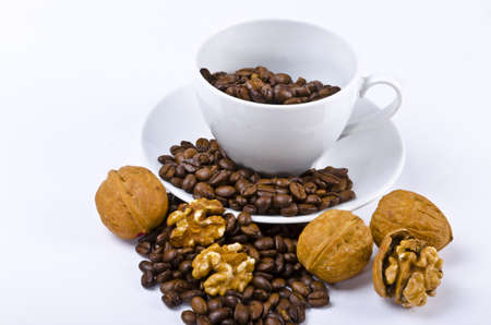 A coffee cup may refer to a type of container from which coffee is consumed. の写真素材