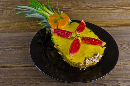 Exotic Salad With Pineapple Figs 