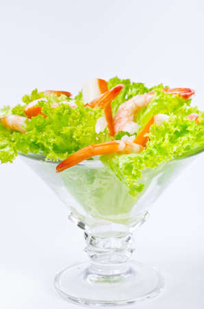 Shrimp are swimming, decapod crustaceans classified in the infraorder Caridea, found widely around the world in both fresh and salt water.の写真素材