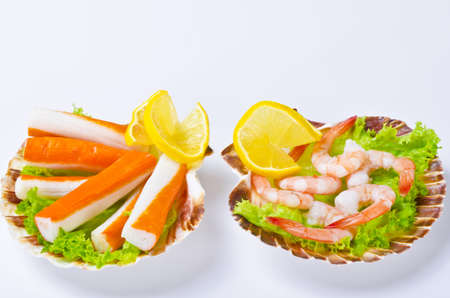 Shrimp are swimming, decapod crustaceans classified in the infraorder Caridea, found widely around the world in both fresh and salt water.の写真素材