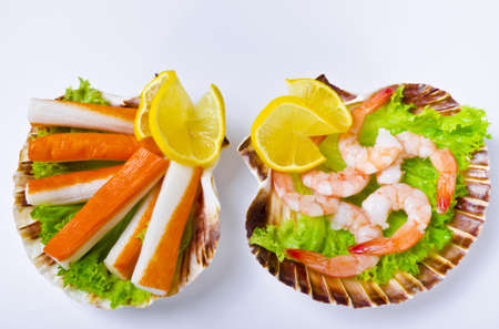 Shrimp are swimming, decapod crustaceans classified in the infraorder Caridea, found widely around the world in both fresh and salt water.の写真素材