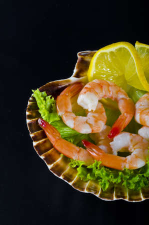 Shrimp saladの写真素材
