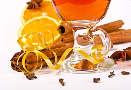 hot wine punchの写真素材