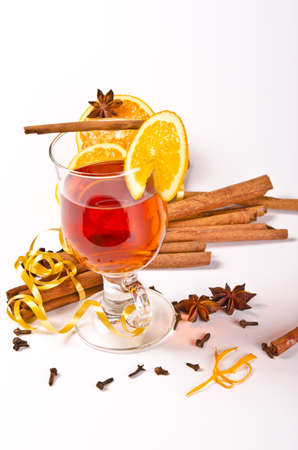 hot wine punchの写真素材