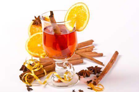 hot wine punchの写真素材