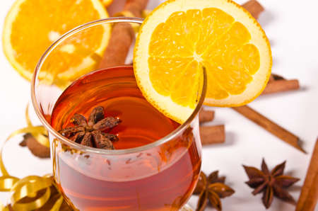 hot wine punchの写真素材