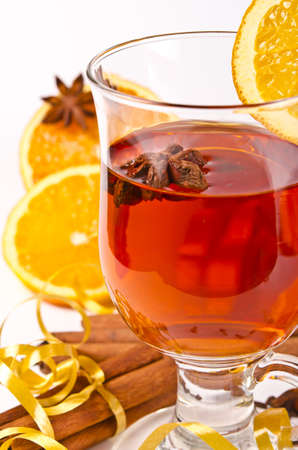 hot wine punchの写真素材