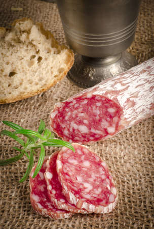  Salami Pure porkの写真素材