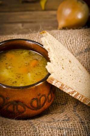Pea soup (Polish Grochowka)の写真素材