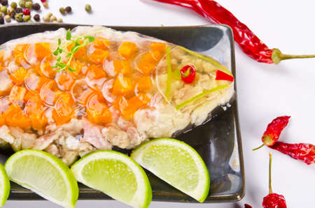 Carps in aspicの写真素材