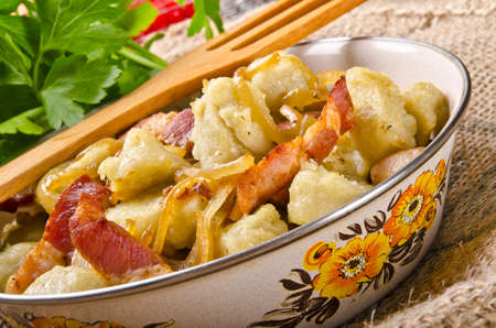 Silesian potato dumplingsの写真素材