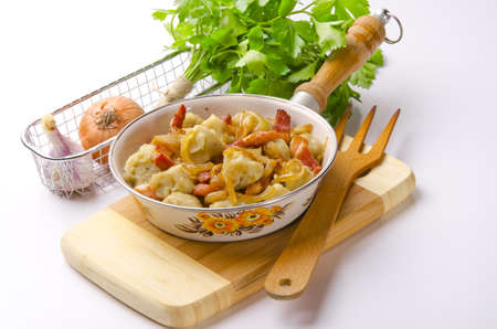 Silesian potato dumplingsの写真素材