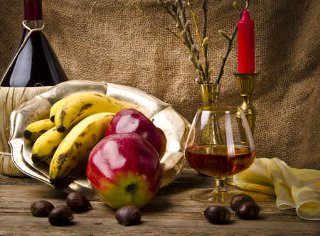vine and fruitsの写真素材