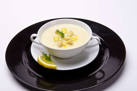 asparagus cream soupの写真素材