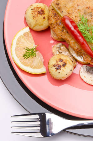 Wiener Schnitzelの写真素材
