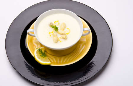 asparagus cream soupの写真素材