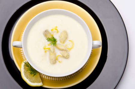 asparagus cream soupの写真素材