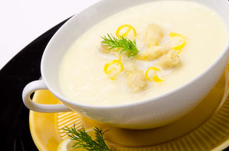 asparagus cream soupの写真素材