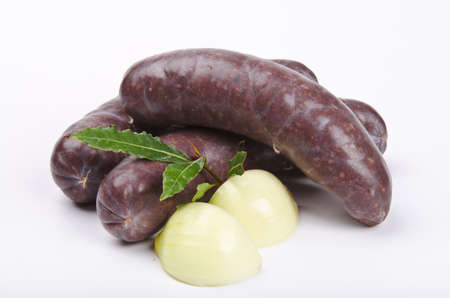 Krupniok traditional blood sausage in Polish cuisineの写真素材