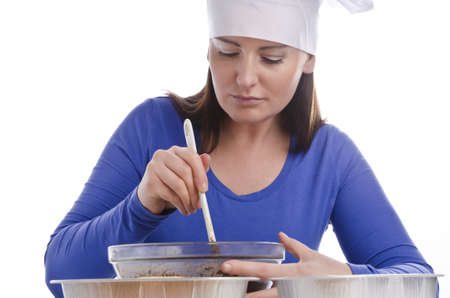 woman in the bakingの写真素材