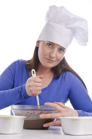 woman in the bakingの写真素材