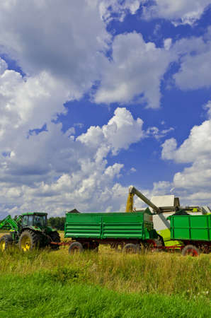 Combine harvesterのeditorial素材
