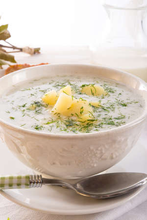 Dill soupの写真素材