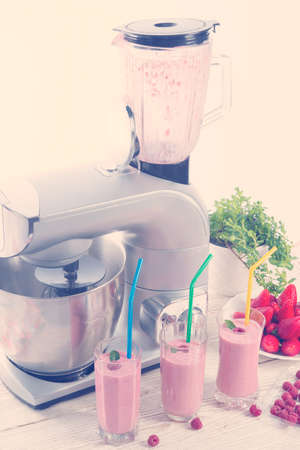 Milkshake - vintage stil の写真素材