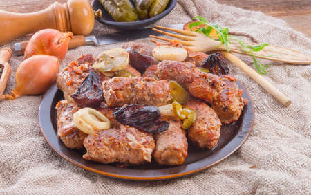 meat beefs oliveの写真素材