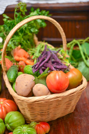 Vegetable basketの写真素材