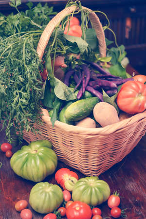 Vegetable basketの写真素材