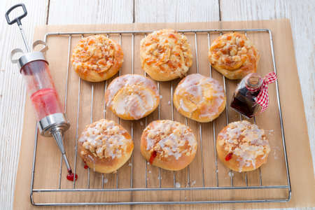 Rolls with jamの写真素材