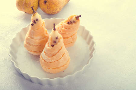 PEAR in pastryの写真素材