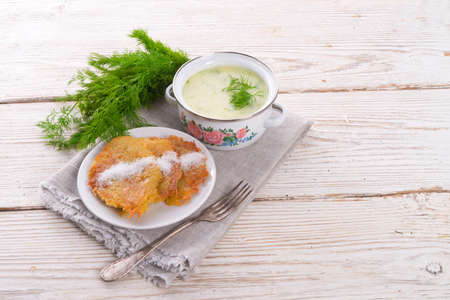 Dill soup の写真素材