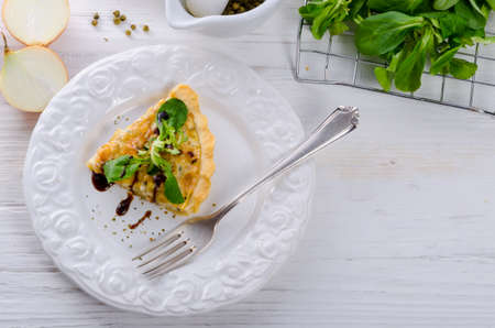 Onion tartの写真素材