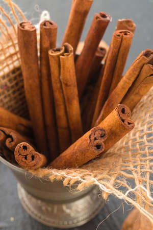 Cinnamon sticksの写真素材