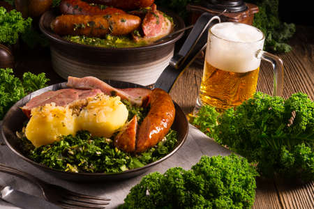 Kale or borecoleの写真素材