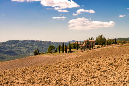 Fields in Tuscanyの写真素材