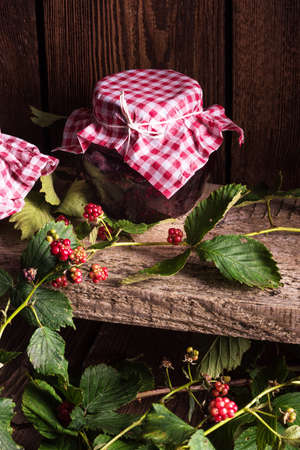 blackberry jamの写真素材