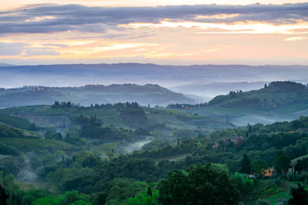 Fields in Tuscanyの写真素材