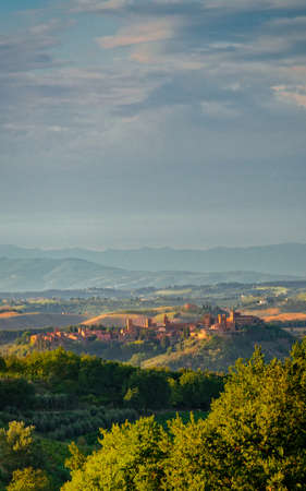 Fields in Tuscanyの写真素材
