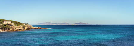 mediterranean coast in autumnの写真素材