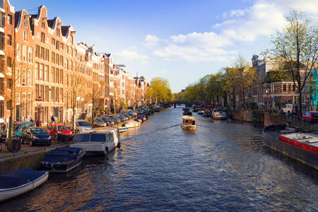 spring evening in amsterdam