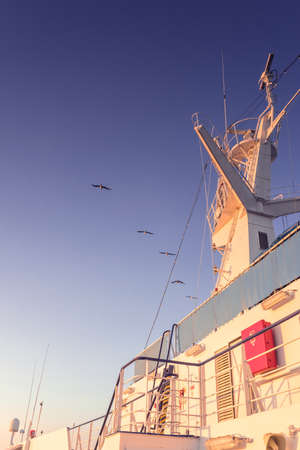 Ship radar towerの写真素材