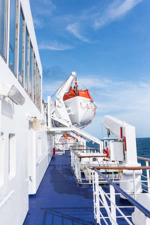 lifeboat on deck