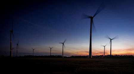 wind turbine field