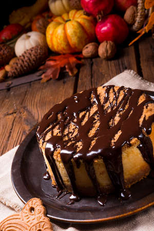 chocolate cheesecakeの写真素材