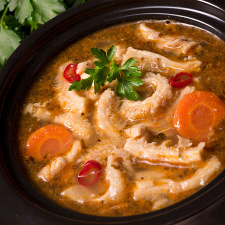 Flaczki- Tripe Soupの写真素材